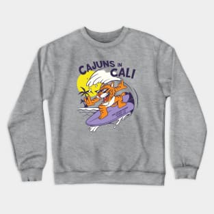 Cajuns in Cali // Funny Tiger Fan 2021 Season Kickoff Crewneck Sweatshirt